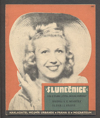INKA ZEMÁNOKÁ - HOTEL "MODRÁ HVĚZDA" - "SLUNEČNICE" - 1941.