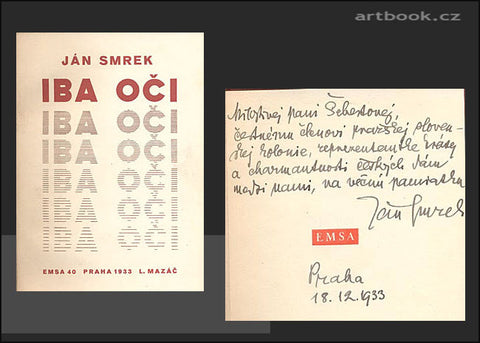 SMREK, JÁN: IBA OČI. - 1933.