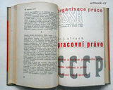 Sovětský svaz - organisace práce. Odbory, ekonomika práce, pracovní právo, kádry, sociální pojištění, zdravotnictví, bytová otázka. - (1936).