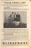 VOSKOVEC A WERICH: SEVER PROTI JIHU. - Divadelní program 1930.