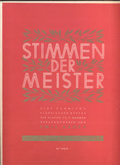 STIMMEN DER MEISTER. Eine Sammlung leichter bis mittelschwerer klassischer Stücke für Klavier zu zwei Händen.