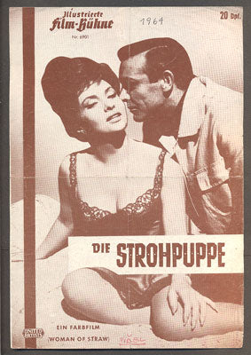 Gina Lollobrigida, Sean Connery - DIE STROHPUPPE (Woman of Straw), (Bezcharakterní žena). - 1964. Illustrierte Film-Bühne.