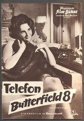 Elizabeth Taylor - TELEFON BUTTERFIELD 8. - 1960. Illustrierte Film-Bühne.