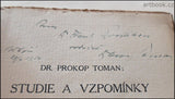 Toman, Prokop: Studie a vzpomínky českého sběratele. (1907-1920)