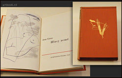 GIONO; JEAN: HLASY ZEMĚ. - 1933.  Dvoubarevná litografie a vazba TOYEN.