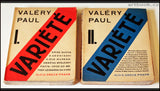 Valéry, Paul: Variété. - 1930. Dva svazky.