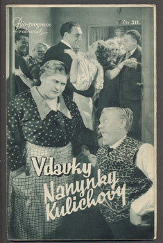 VDAVKY NANYNKY KULICHOVY. - Bio-program v obrazech 1935.