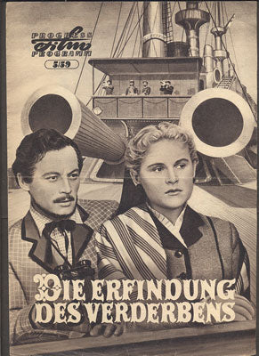 DER ERFINDUNG DES VERDERBENS / VYNÁLEZ ZKÁZY. - Filmový program. 1958.