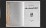 LE CORBUSIER-SAUGNIER. VERS UNE ARCHITECTURE. - (1923) First edition, sixth printing