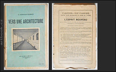 LE CORBUSIER-SAUGNIER. VERS UNE ARCHITECTURE. - (1923) First edition, sixth printing