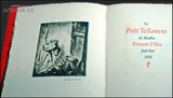 Villon - Le Petit Testament de Maistre François Villon fait l'an 1456. / V. Stretti, K. Dyrynk. - 1926.