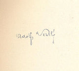VESELÝ, ADOLF: VÍTR OD MOŘE. - 1940. Podpis autora.