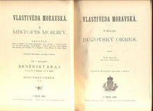 KRAMOLIŠ, ČENĚK: VLASTIVĚDA MORAVSKÁ. II. MÍSTOPIS MORAVY. - 1900.