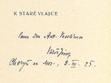 JIRKO, MILOŠ: K STARÉ VLAJCE. - 1925.