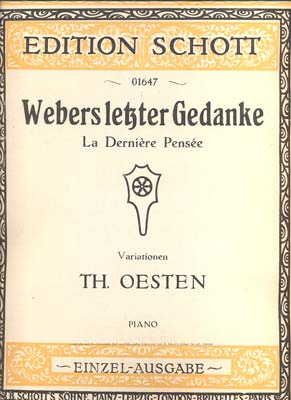 OESTEN, TH.: WEBERS LESTER GEDANKE.