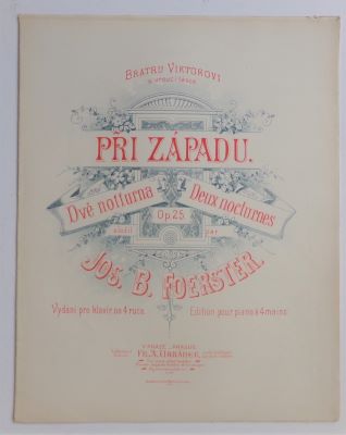 FOERSTER, JOS. B.: PŘI ZÁPADU.