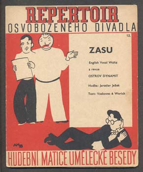 Hoffmeister - JEŽEK, JAROSLAV: ZASU. - 1931. Slova Voskovec a Werich.  Osvobozené divadlo.