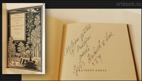 KARÁSEK ZE LVOVIC, JIŘÍ: ZASTŘENÝ OBRAZ. - podpis autora, 1923