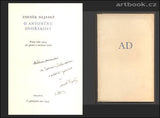 NEJEDLÝ, ZDENĚK: O ANTONÍNU DVOŘÁKOVI. - 1954.