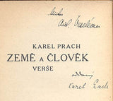 PRACH, KAREL: ZEMĚ A ČLOVĚK. - 1928.