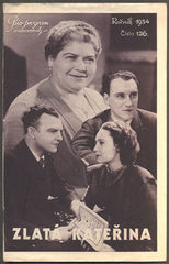 ZLATÁ KATEŘINA. - Bio-program v obrazech 1934.