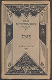 SOVA, ANTONÍN: ŽNĚ. - 1923.