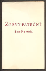 NERUDA, JAN: ZPĚVY PÁTEČNÍ. - 1939.