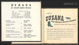 SEMAFOR. ZUZANA JE VŠUDE JAKO DOMA. Program divadla Semafor. - 1965.